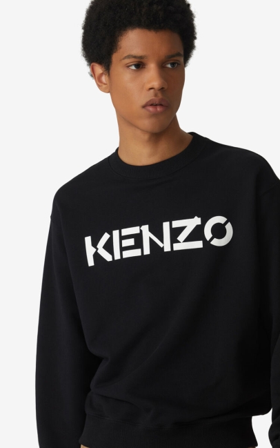 Kenzo Men Kenzo Logo Sweatshirt Black